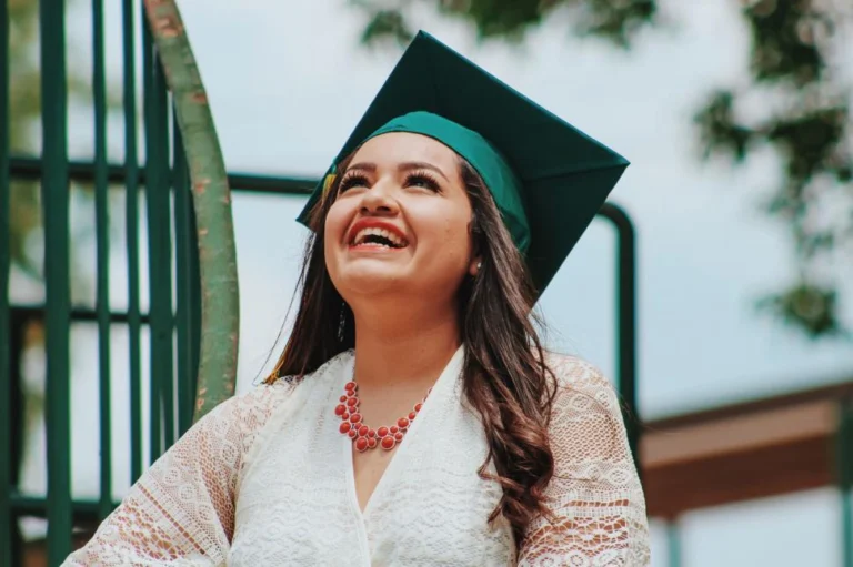 proud graduate wearing